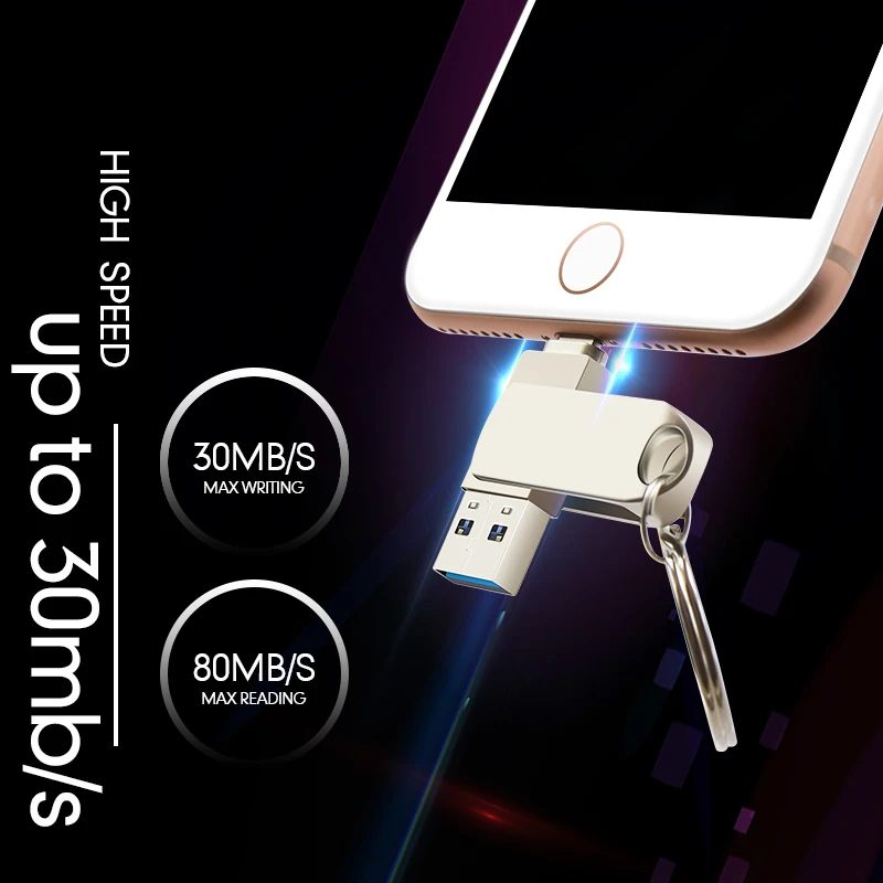 

USB - 128 iPhone X/XR/XS/ 8/7/6/iPad 64 32 256 OTG USB 3,0 usb
