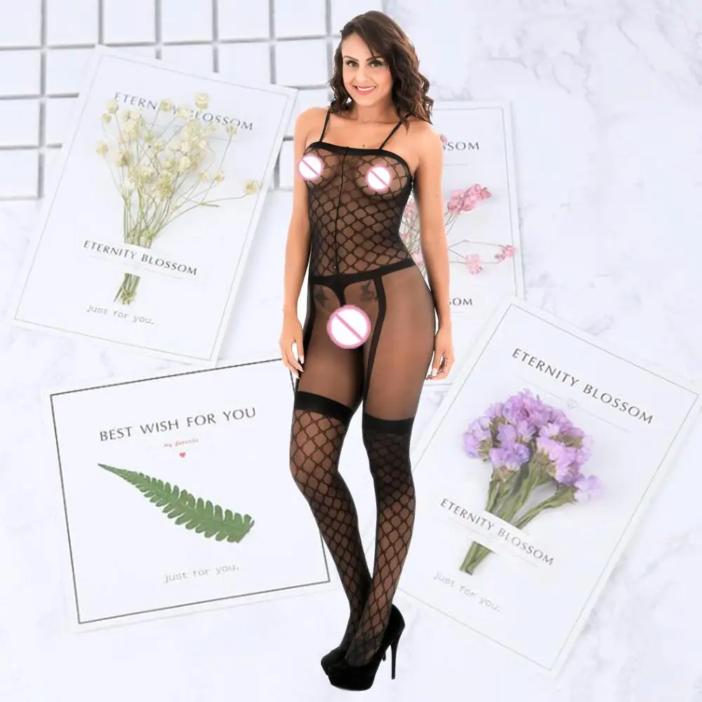 Женское сексуальное нижнее белье для ночного клуба цельные чулки тела женские