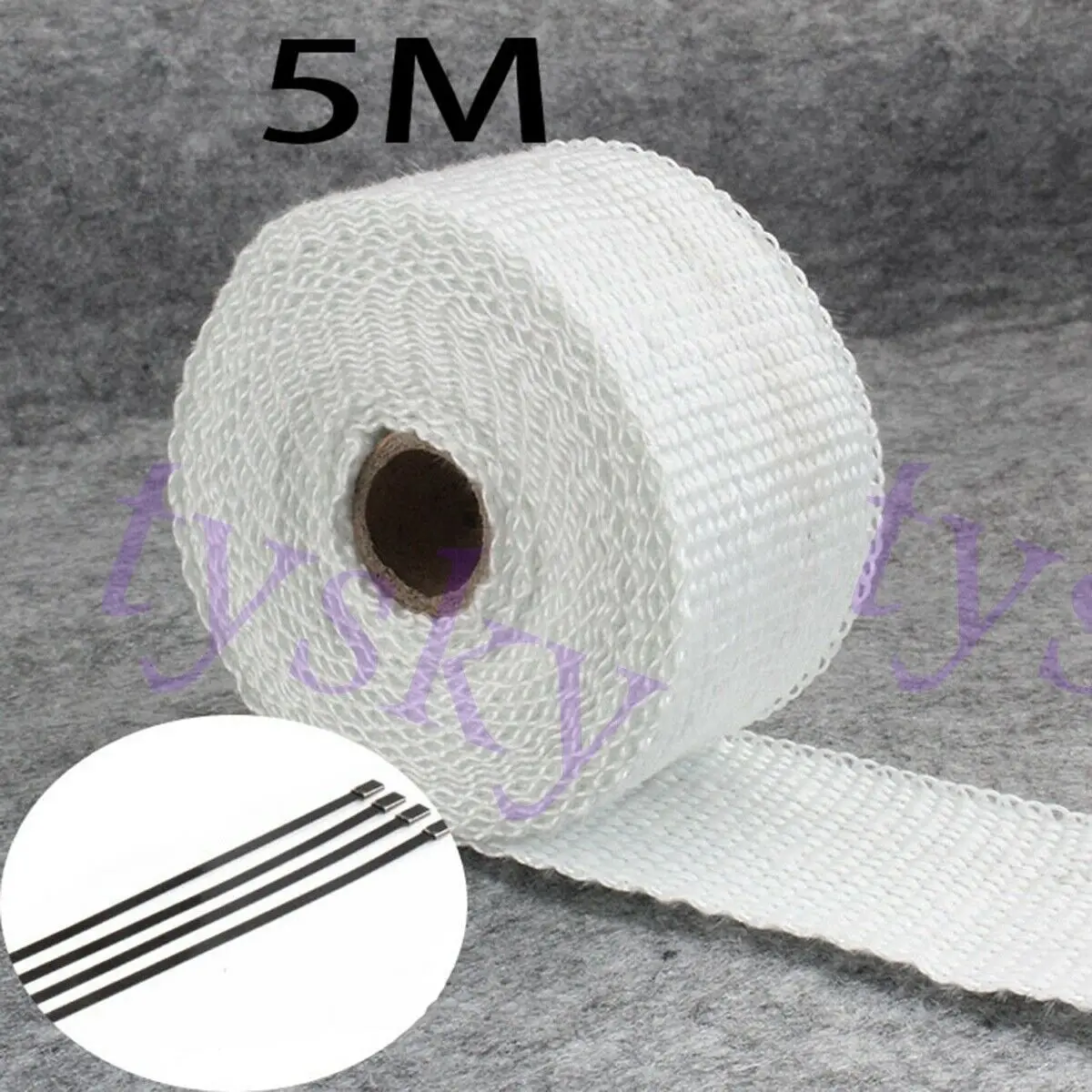 5 м изоляция выхлопных труб клейкая лента для огнестойкая ткань Тепловая