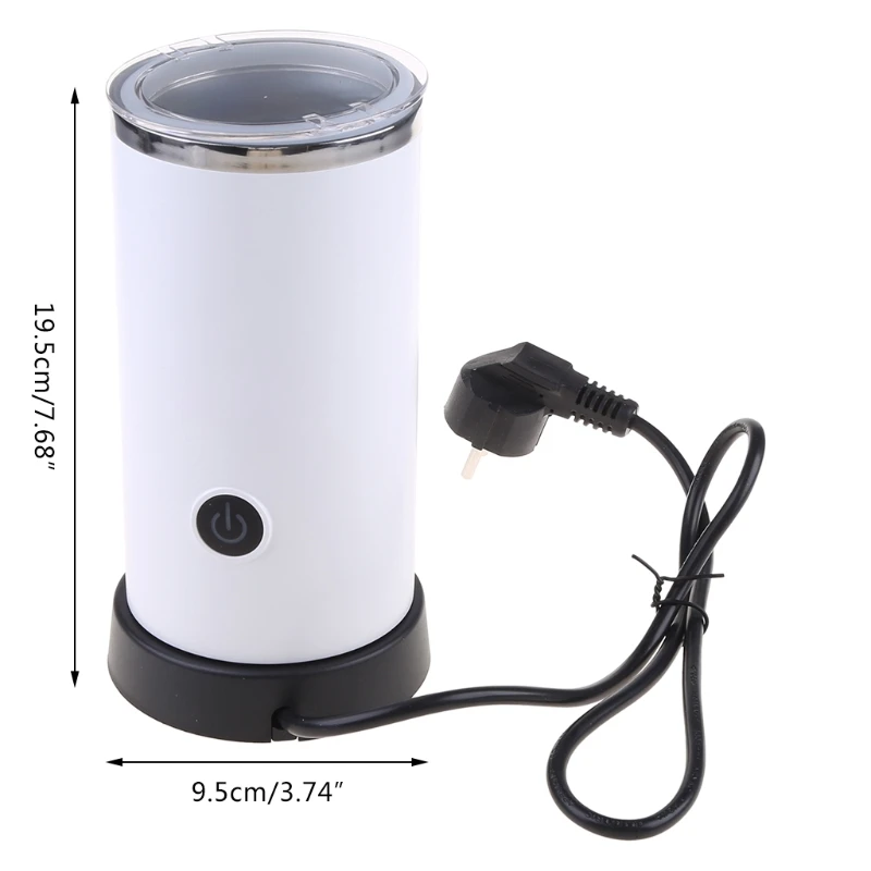 

Electric Milk Frother Steamer Automatic Hot Cold Coffee Heater Foamer Stainless Steel Home Kitchen Appliance H05F