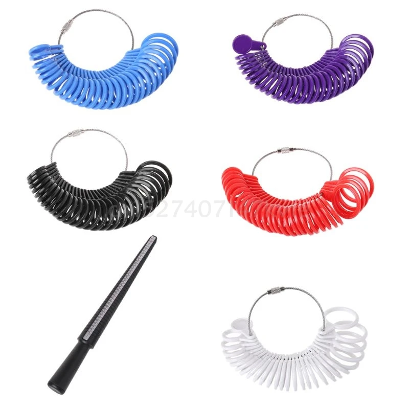 Высококачественная пластиковая оправка для кольца размер измерительный