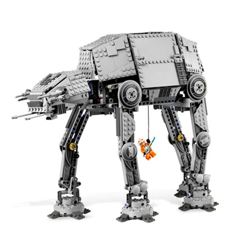 Construcci&oacute;n de la serie Star plan para ni&ntilde;os, 05050, bloques de construcci&oacute;n, talla grande, AT MOC-6006, Compatible con 75288, 10178 Wars, modelo ensamblado, juguete, regalo de nacimiento-0
