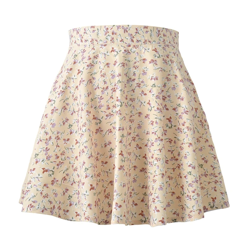 

Women's Floral Print Flared Mini Skater Skirt