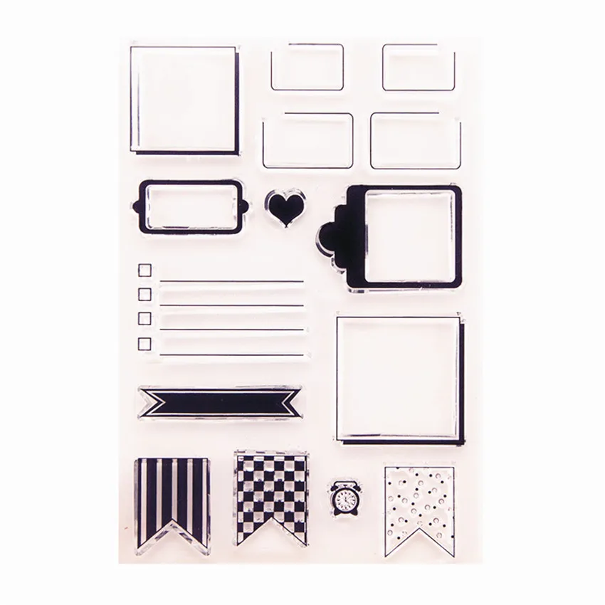 

10x15cm Grid notes Transparent Clear Stamps Silicone Seals Roller Stamp DIY scrapbooking photo album/Card Making Easter