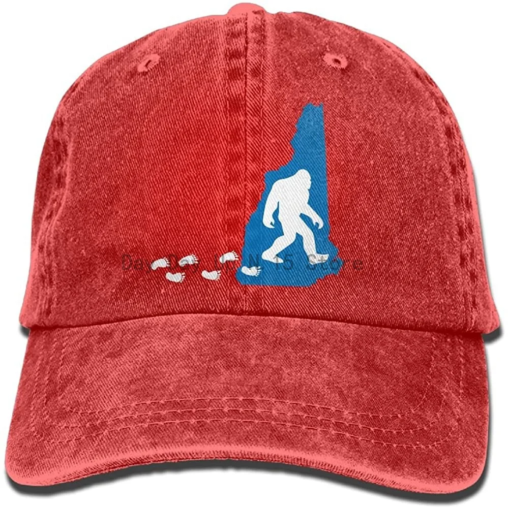 

Sports Denim Cap New Hampshire State Bigfoot-1 Men Snapback Casquettes Adjustable Plain Cap