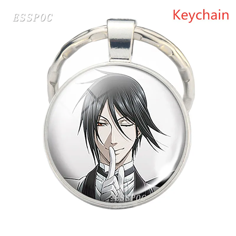 Аниме Черный дворецкий Броши Бронзовый значок Kuroshitsuji Ciel Phantomhive Себастиан Грелл Madame Red косплей подарок - Окраска металла: 5