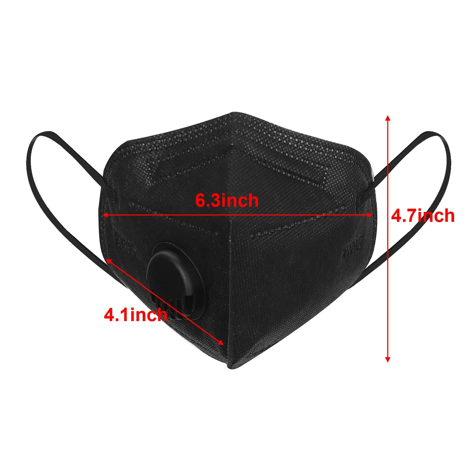 

20pc Black Masks For Face Women Men Unisex Protection Reusable Fabric Masques Mouthmask Pm2.5 Masks No Decoration