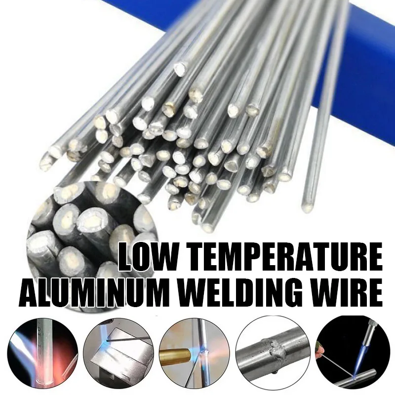 2mm Rod Solder Low Temperature Easy Melt Aluminum Welding Rods Weld Bars Cored Wire for Soldering Aluminum No Need Solder Powder