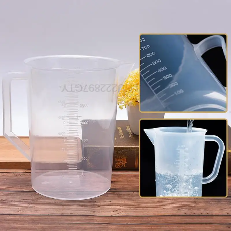 

Professional Thick Plastic Measuring Cup Transparent Scale 3000ml Home Beaker