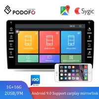 podofo 2din android 9 0 gps car radio 8 2 5d fm recorder car multimedia player for universal polo nissan hyundai toyota skoda
