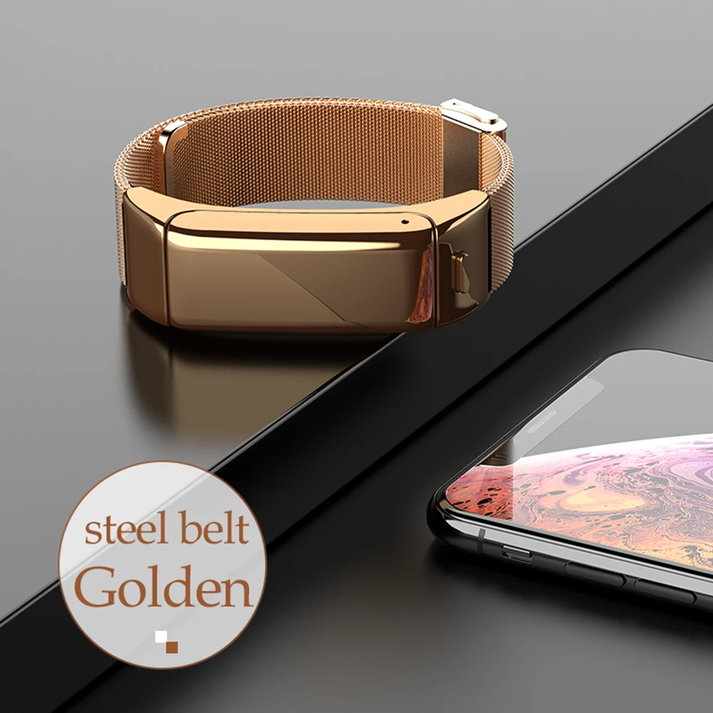 B6 Bluetooth наушники гарнитура с микрофоном смарт-браслет Водонепроницаемый