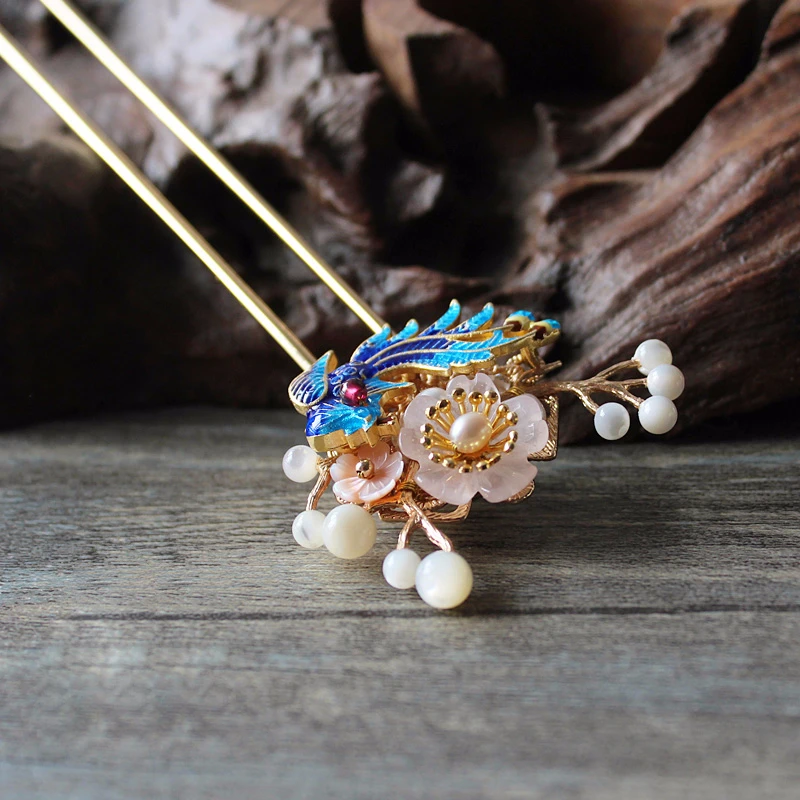 Оригинальные шпильки для волос ручной работы винтажные из искусственной кожи