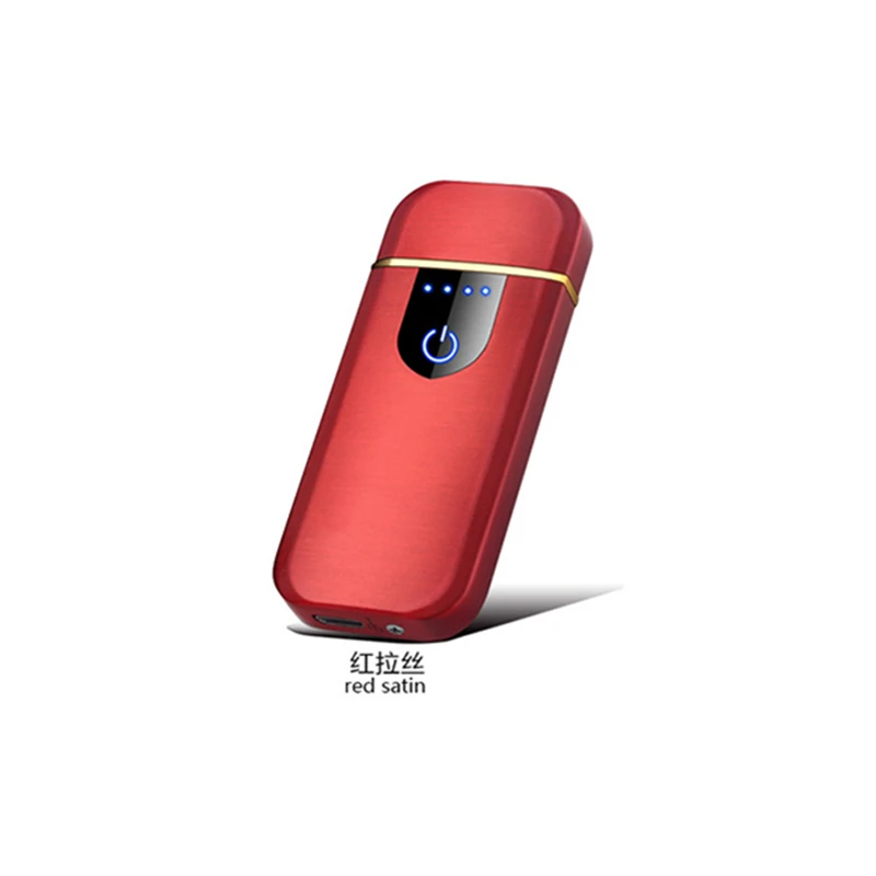 Светодиодный дисплей питания, usb зарядка, импульсная Электронная зажигалка, горячая Распродажа, двойная дуговая сигарная плазменная зажигалка, ветрозащитная Зажигалка для прикуривателя - Цвет: B2  73mm