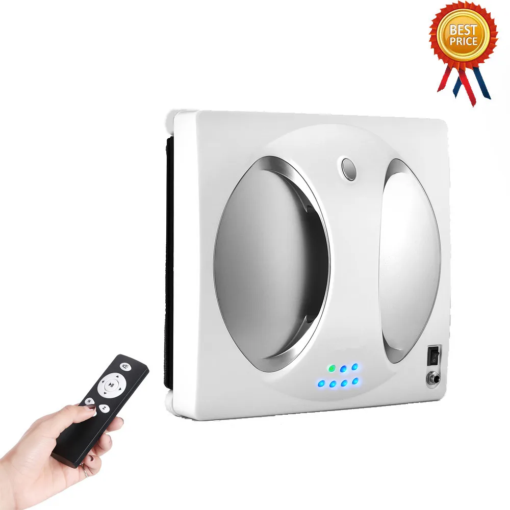 Умный робот-пылесос для уборки окон WS-960, 4 светодиода, вращающиеся на 360 °, с дистанционным управлением