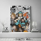 Картина на холсте с коллажем из аниме Fire Force, настенный постер с рамкой для декора комнаты, спальни, кабинета, дома, деревянная рамка, декоративные принты