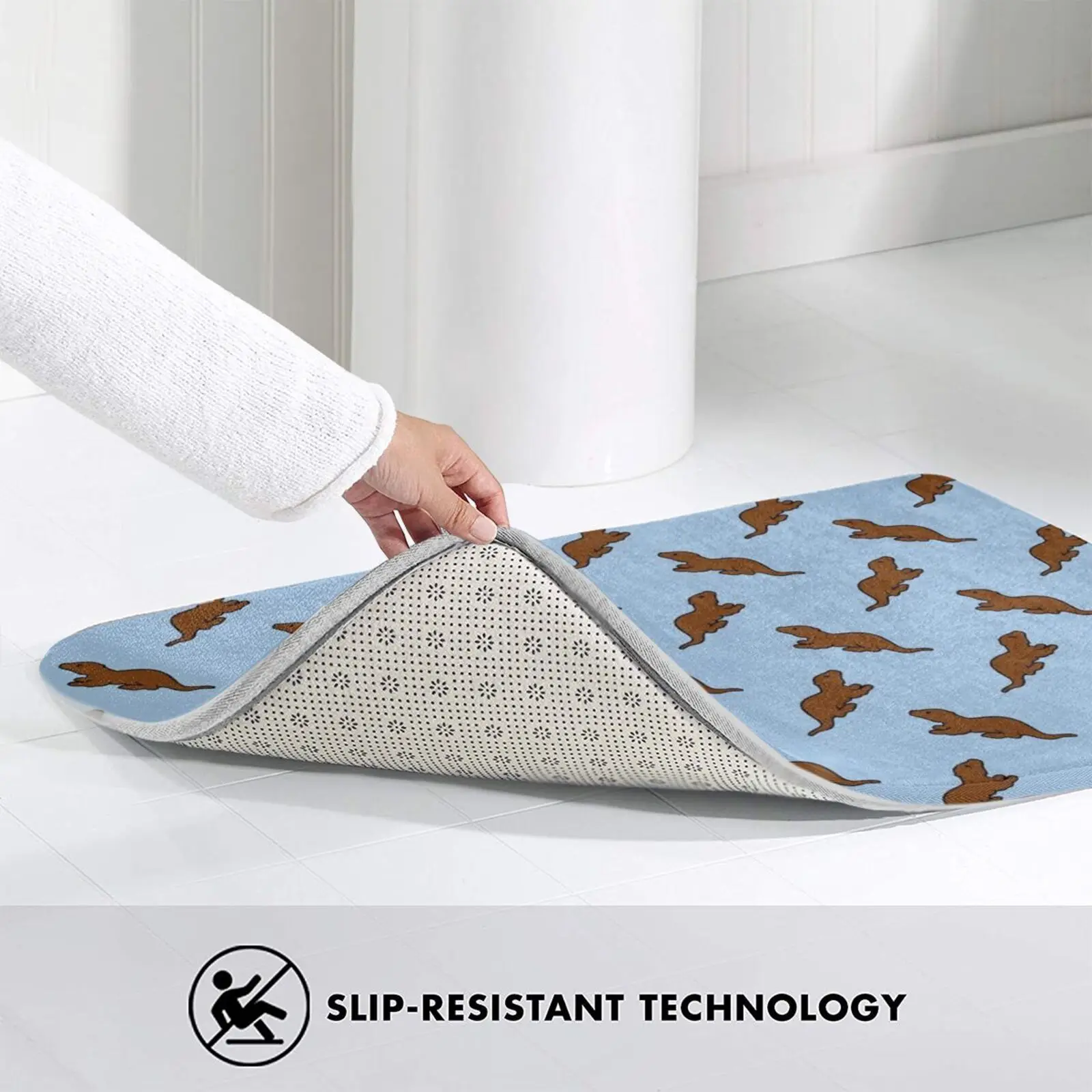 Милый коврик с принтом выдры подушка мягкие узоры узором вода тарка река океан