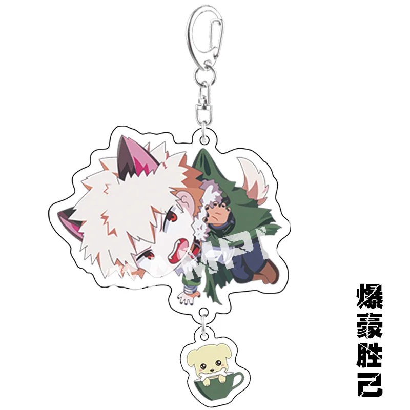 

Anime Keychain My Hero Academia Todoroki Shouto Cosplay Double Sided Transparent Acrylic Cute Key Chain Funny Fans Gifts Jewelry