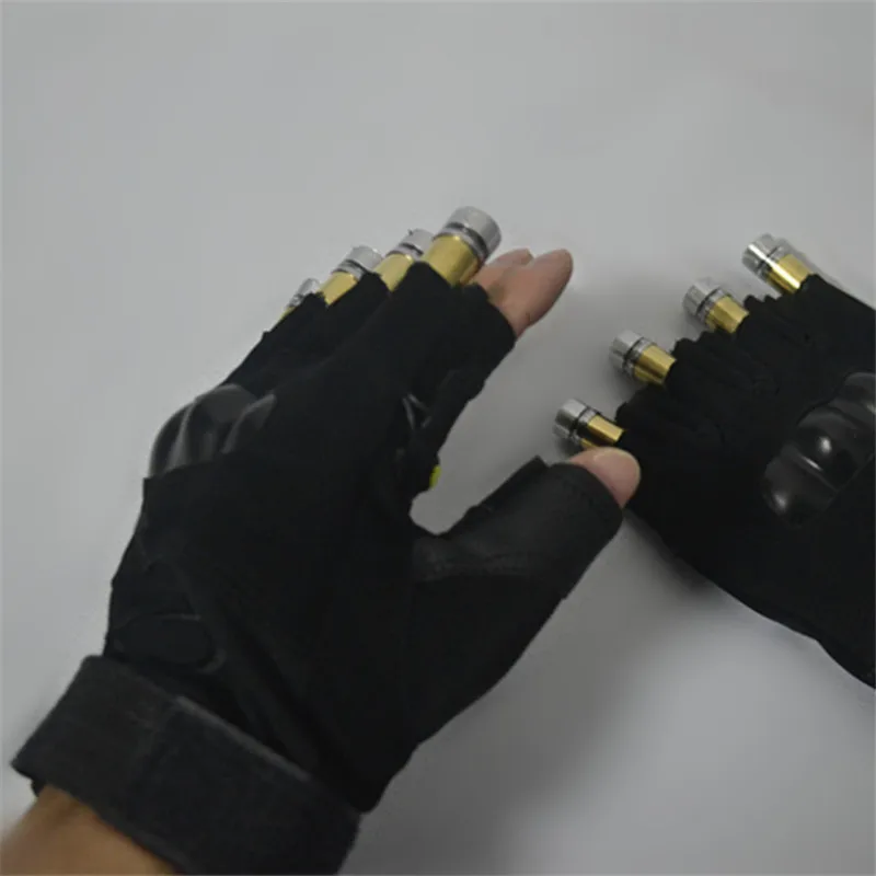 

Red Laser Gloves Laser LED Stage Gloves Luminous Gloves for DJ Club/Party Show Creative Prop Lighting Light Shows