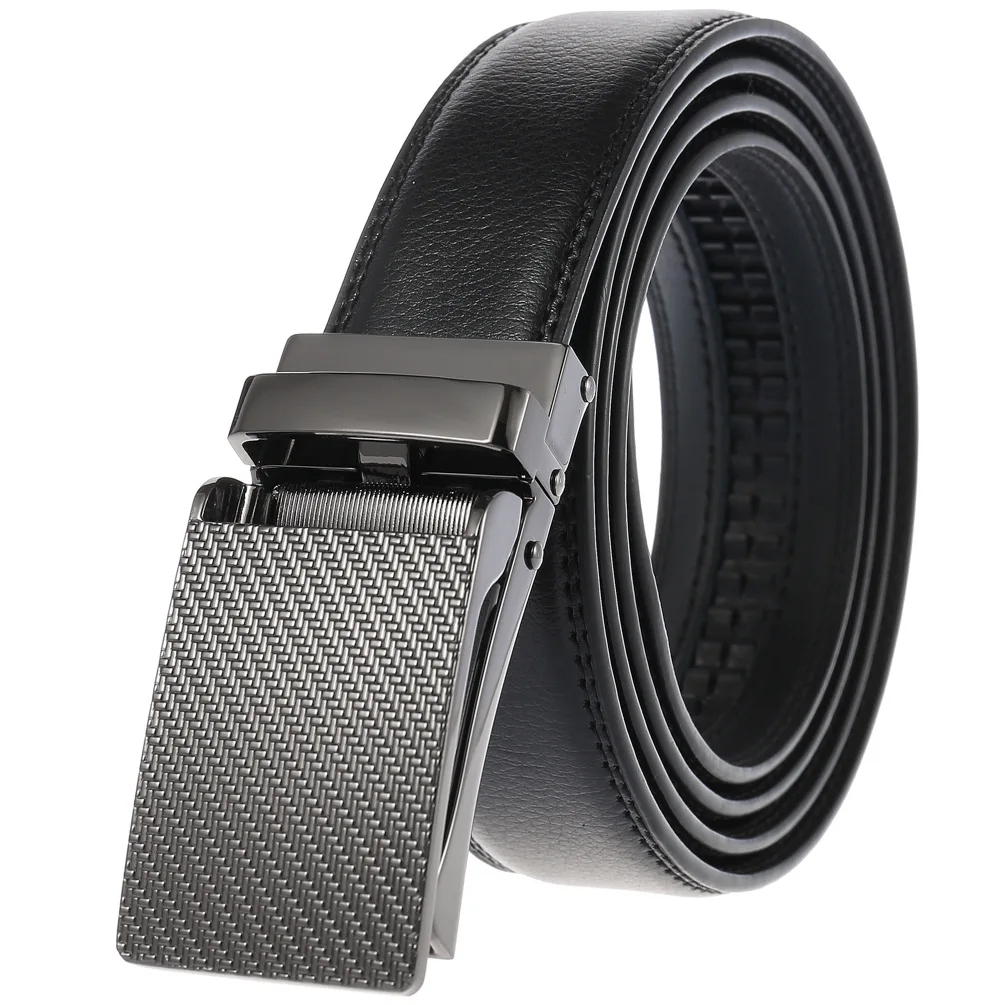 New 3.1cm Width Brand Belt Quality Design Leather Two-layer Leather Black Fashion Belt Men's Denim Belt Accessories LY133-2227-1