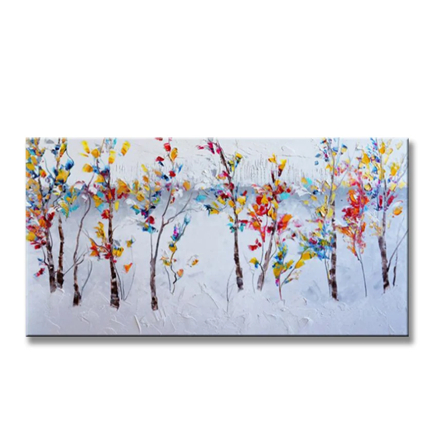 

Christmas gift for home decorations beautiful flowers handmade oil painting on canvas wall art picture for living room no framed