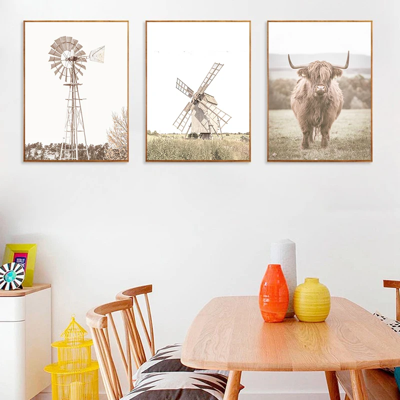 

GATYZTORY 3pc/Set Painting By Number Landscape HandPainted Kits Drawing Canvas DIY Oil Pictures Landscape Home Decor