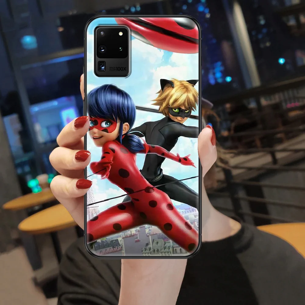 

Red Ladys-bugs Girl Phone case For Samsung Galaxy Note 4 8 9 10 20 S8 S9 S10 S10E S20 Plus UITRA Ultra black trend waterproof 3D