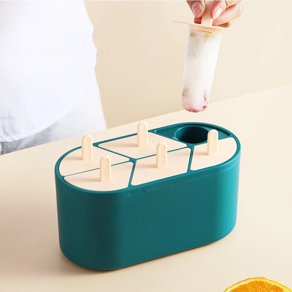 

Popsicle Tray DIY 6 Grids With Sticks Frozen Lolly Tools Home Kitchen Holder Ice Cream Mould Jelly Making Reusable Easy Release