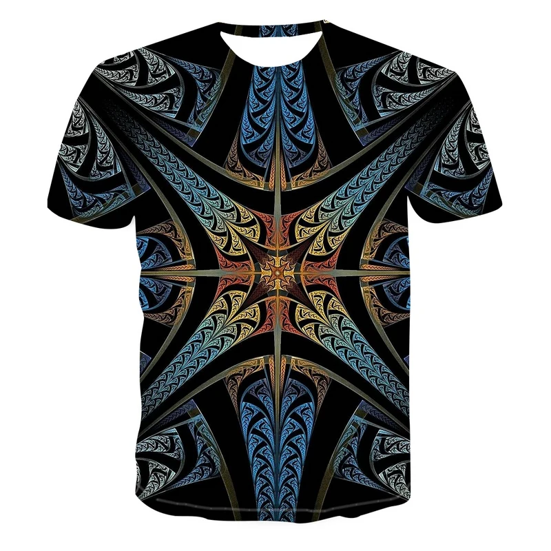 

Summer Men's T-shirt 3D Printing T-shirt Personality Round Neck Short Sleeve Casual Harajuku Fashion Short Sleeve Casual Top