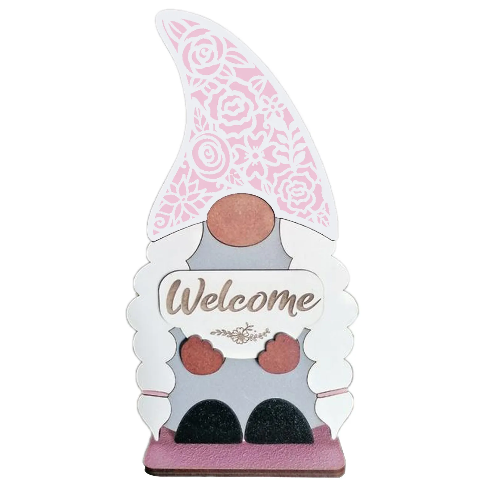 

Gnome Door Hanger Seasonal Welcome Sign with Interchangeable Holiday Pieces for Front Door Porch Hanging Handmade