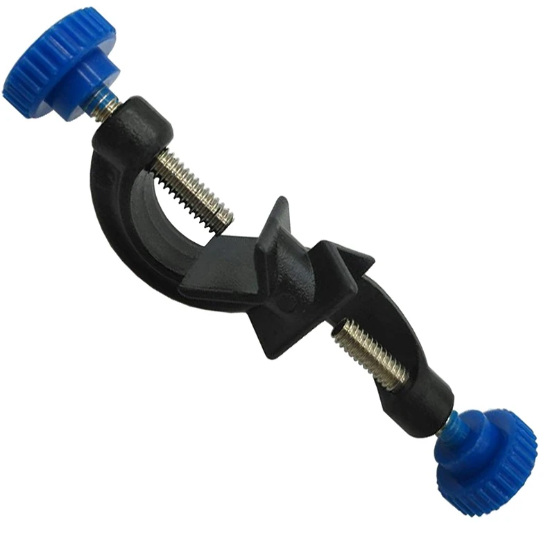 

New Lab Clamp 3 Prong Finger Style Rubber-Coated Head a Black Laboratory Stand Clip