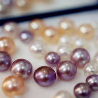 3 13mm natural aaaa pinkwhitepurple pearl mussel steamed bread shape pearl loose pearl jewelry earrings making diy wholesale
