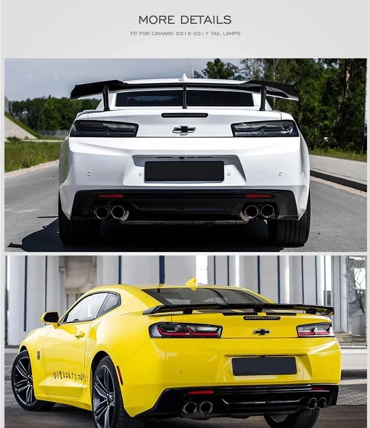 Vland завод для авто аксессуары лампа Для Camaro задний фонарь- полный светодиодный задний фонарь с DRL+ тормоз+ движущийся сигнал поворота