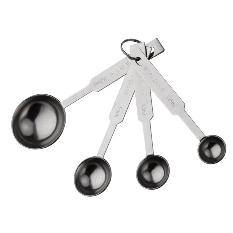 

Stainless Steel Measuring Spoon Scale Stackable Kitchen Measuring Cups and Spoons Set for Baking Coffee Measuring Tools
