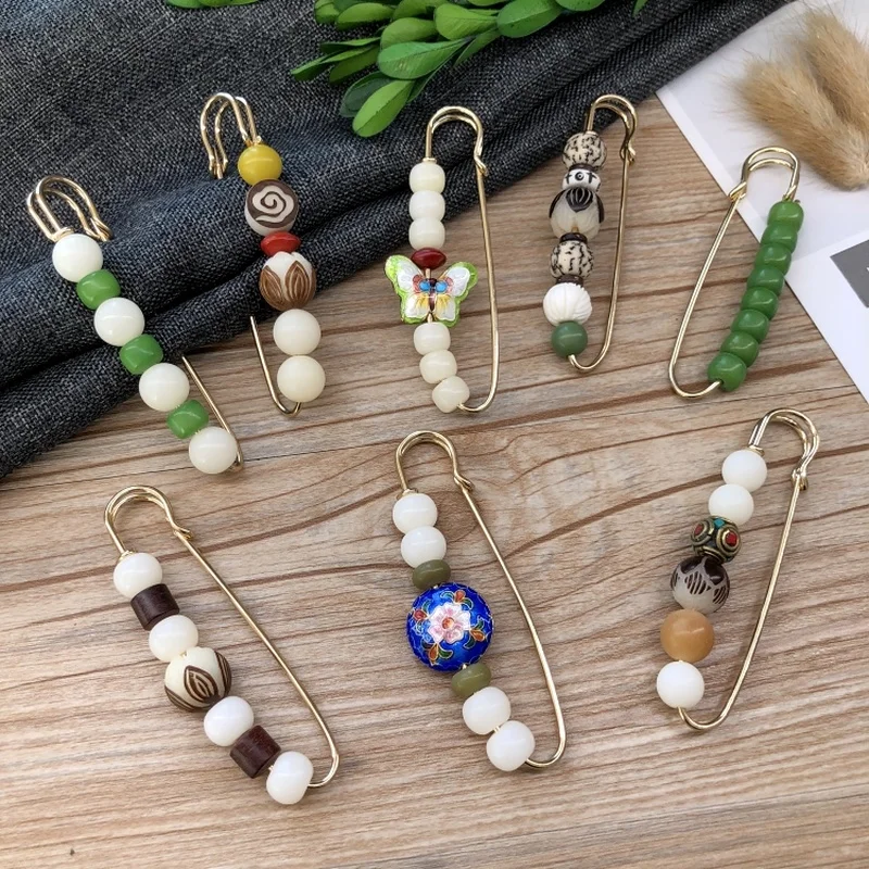 Bodhi бусы жемчужная брошь шпилька шарф Пряжка рубашка пальто кардиган шляпа