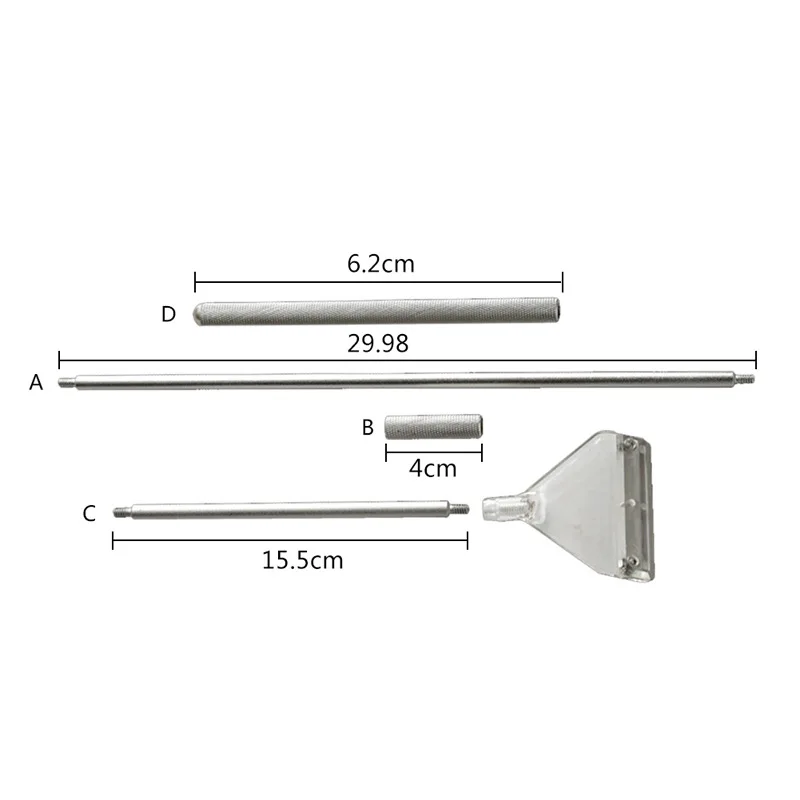 Нержавеющая сталь алюминиевый сплав аквариум водоросли мох скребок лезвие для