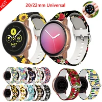 20 22mm silicone band for samsung galaxy watch 42 46mm active 2 40 44 gear s2 soft sport watchband straps bracelet huami amazfit