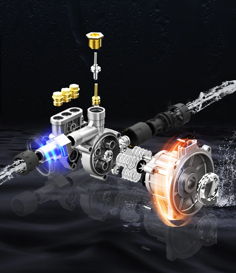 Портативная Автомойка высокого давления 220 В насос для мойки автомобиля водяной