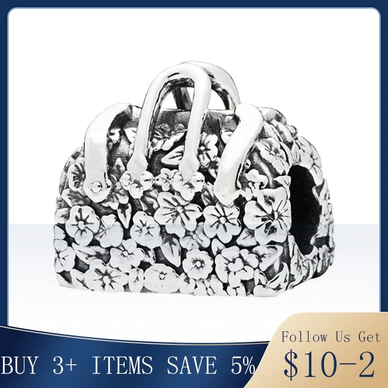 CodeMonkey 100% настоящая 925 пробы Серебряная Женская сумка Шарм Подходит оригинальный