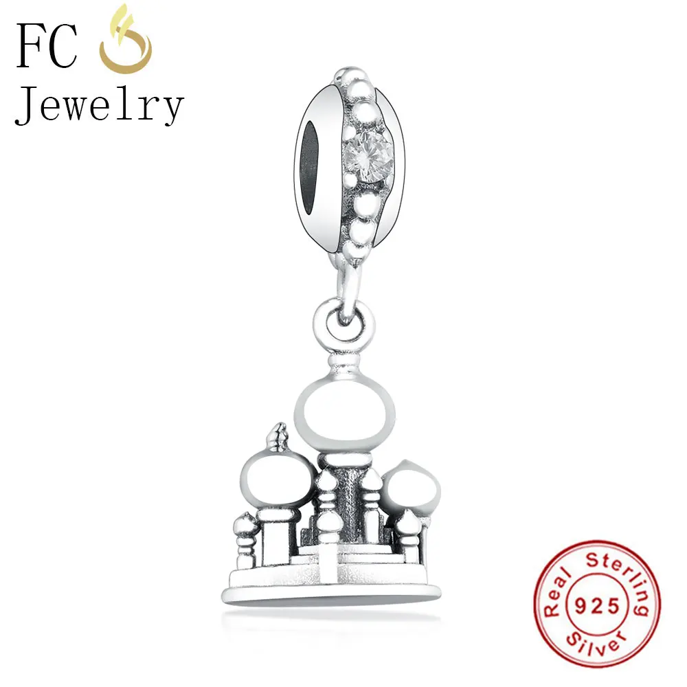 FC ювелирное изделие, браслет Pandora, 925 серебро, Bobot, рыба, ангел, медведь, кошка, красная эмаль, чип, чашка пони, бусина, Berloque - Цвет: FC1099
