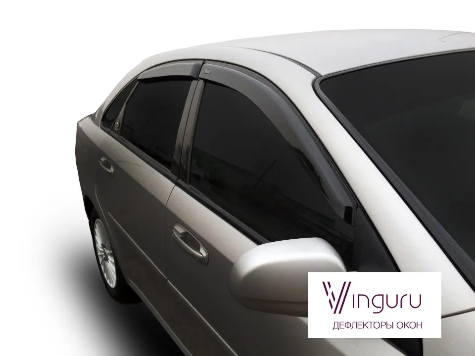 Дефлекторы окон для Hyundai Solaris 2011- сед накладные скотч к-т 4 шт. Vinguru