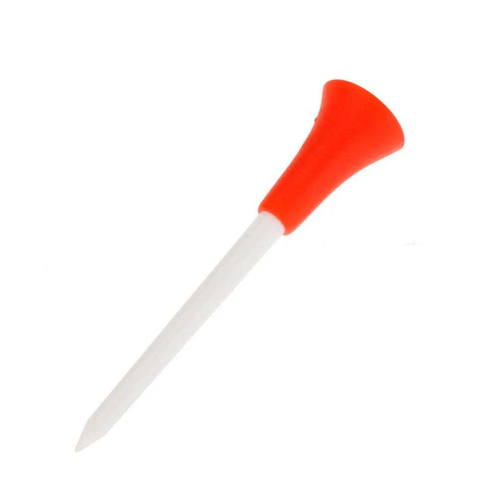 30PC Multi Color Plastic Golf Tees 83mm Durable Rubber Cushion Top Tee Random durable Outdoor sports Accessories |