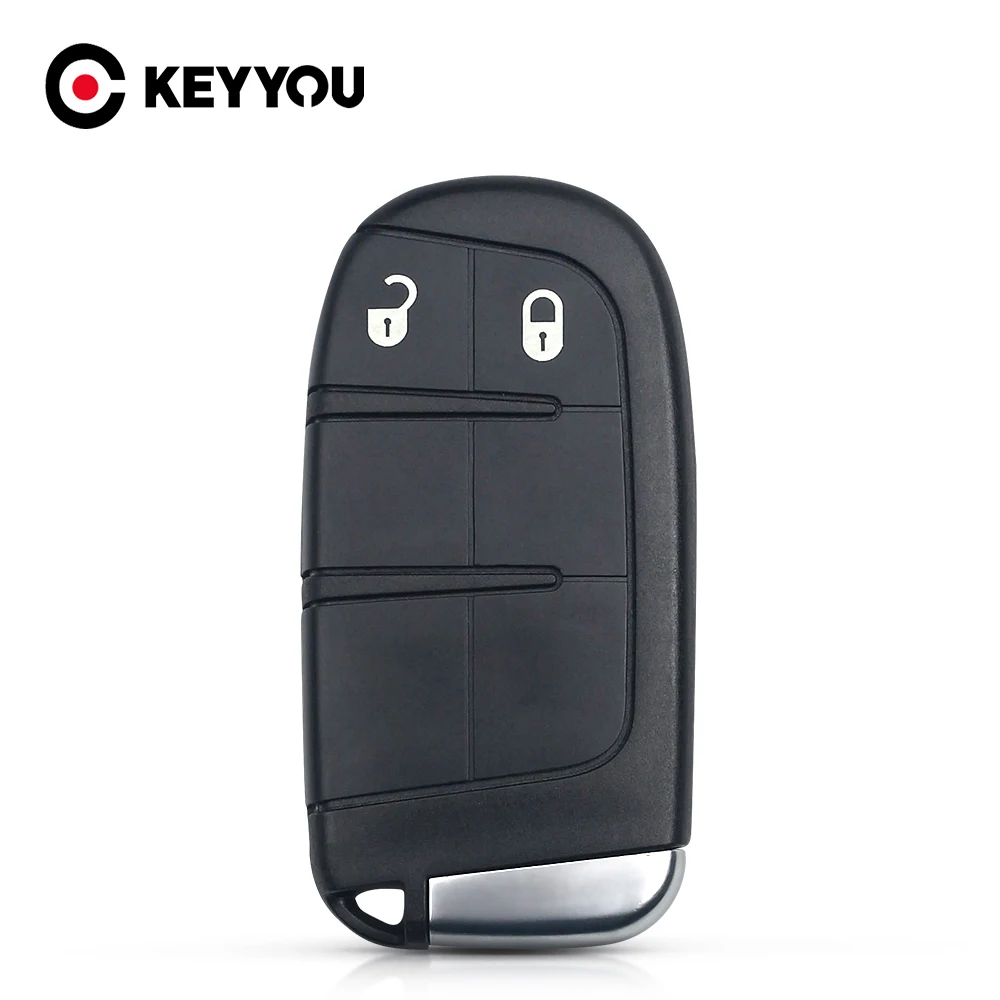 

KEYYOU Car Key Case 2 BT For Chrysler For Jeep Grand Cherokee For Dodge Ram 1500 Journey Charger Dart Challenger Durango Fiat