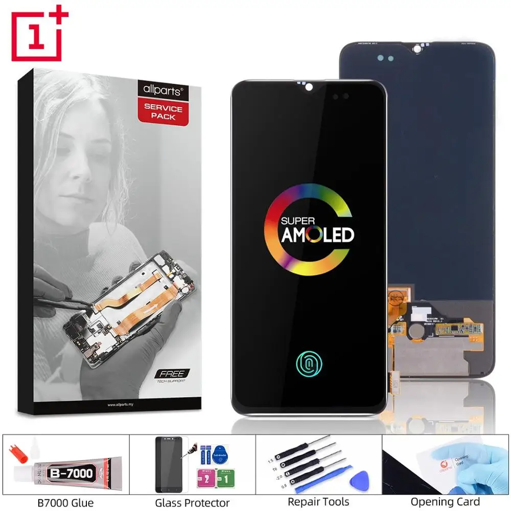 Дисплей для Oneplus 6T LCD в сборе с тачскрином 6.41'' черный