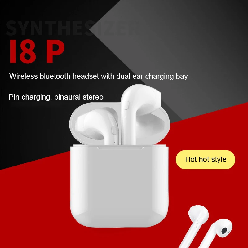 Новый I8P TWS Беспроводная bluetooth-гарнитура 5 0 HIFI акустическая 3D стерео модная