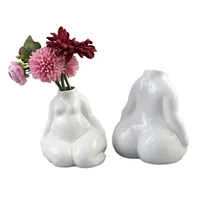 ceramic human vase female body flower vase tabletop flower holder home decoration living room flower arrangement art ornaments