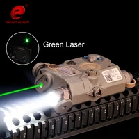 element airsoft tactical softair led flashlight peq15 green ir laser dot peq15 rifle hunting gun weapons light accessories ex419