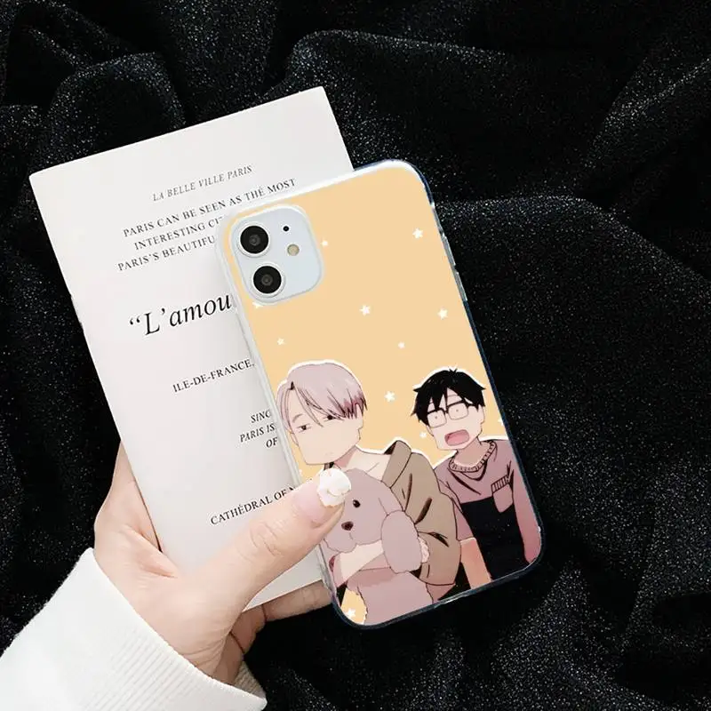 

Japan anime Yuri on ice Phone Case Transparent soft For iphone 5 5s 5c se 6 6s 7 8 11 12 plus mini x xs xr pro max