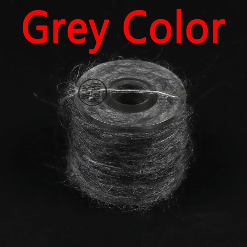 Grey Color Bimoo 1 Катушка Nymph Scud муха Связывание Dubbing Line Dub для рыбалки муха Материал корпуса розовый серый оливковый оранжевый и т. Д - Цвет: Grey Color