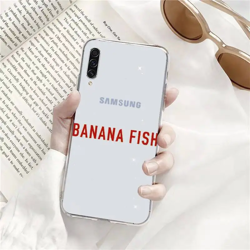 

Banana Fish Anime Phone Case Transparent For Samsung Galaxy A71 A21s S8 S9 S10 plus note 20 ultra