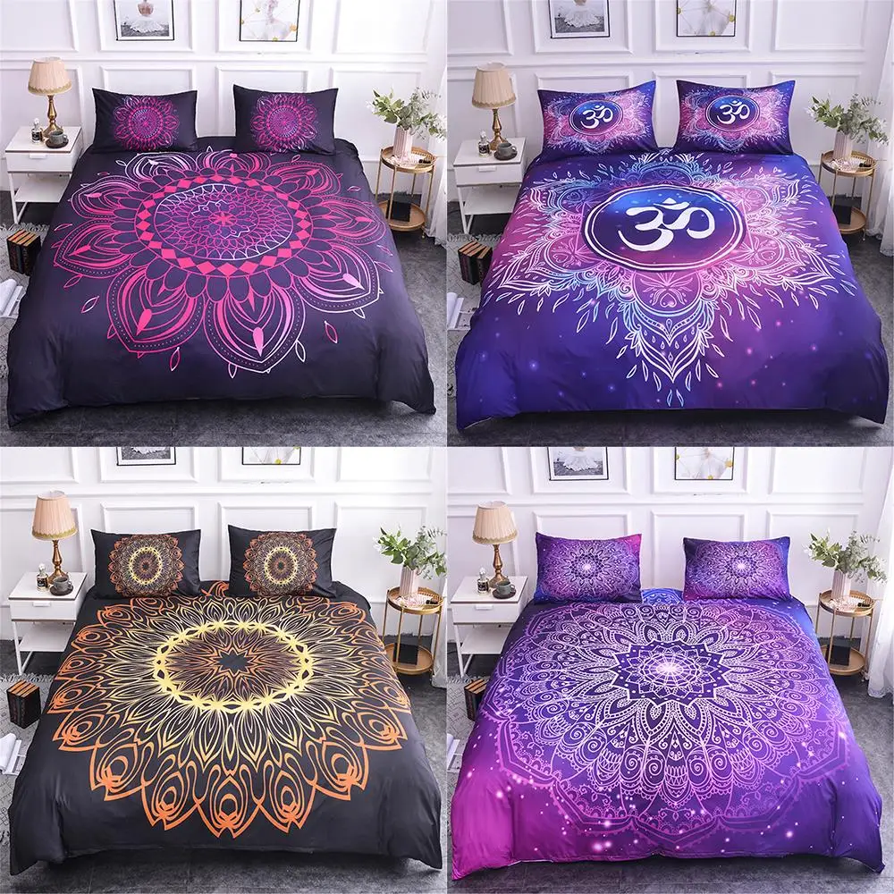 

2021 Mandala Bedding Set Paisley Pattern Bed Cover Boho Duvet Cover Set King Size Comforter Bedding sets Home Textiles